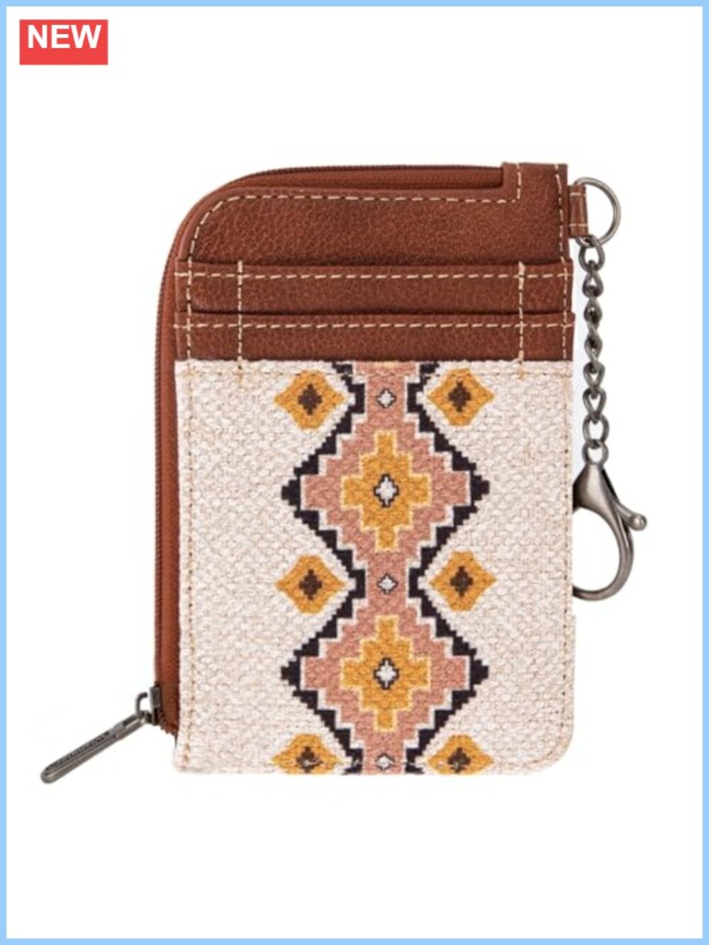 RFID Keychain Card Wallet Slim Compact Credit Card Holder Aztec Western